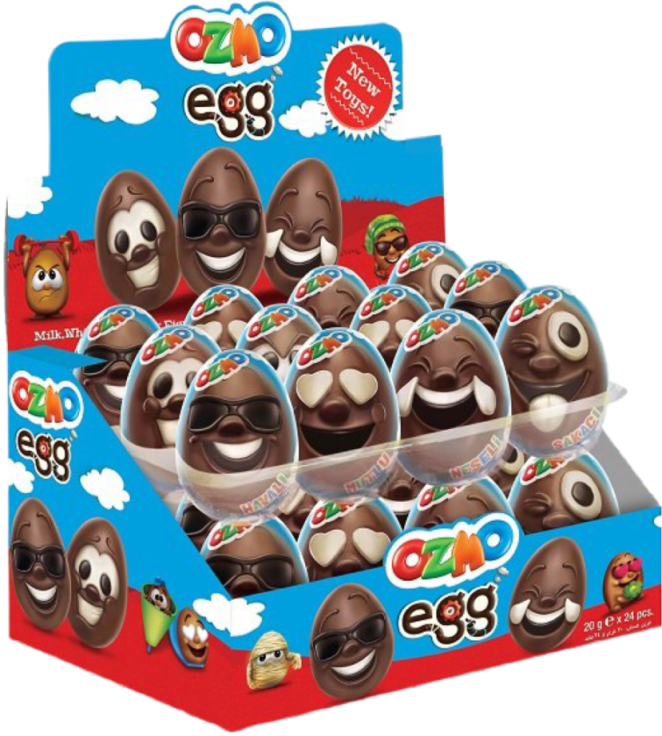 Шоколадное яйцо Oзмо Эгс Фэйс 20г