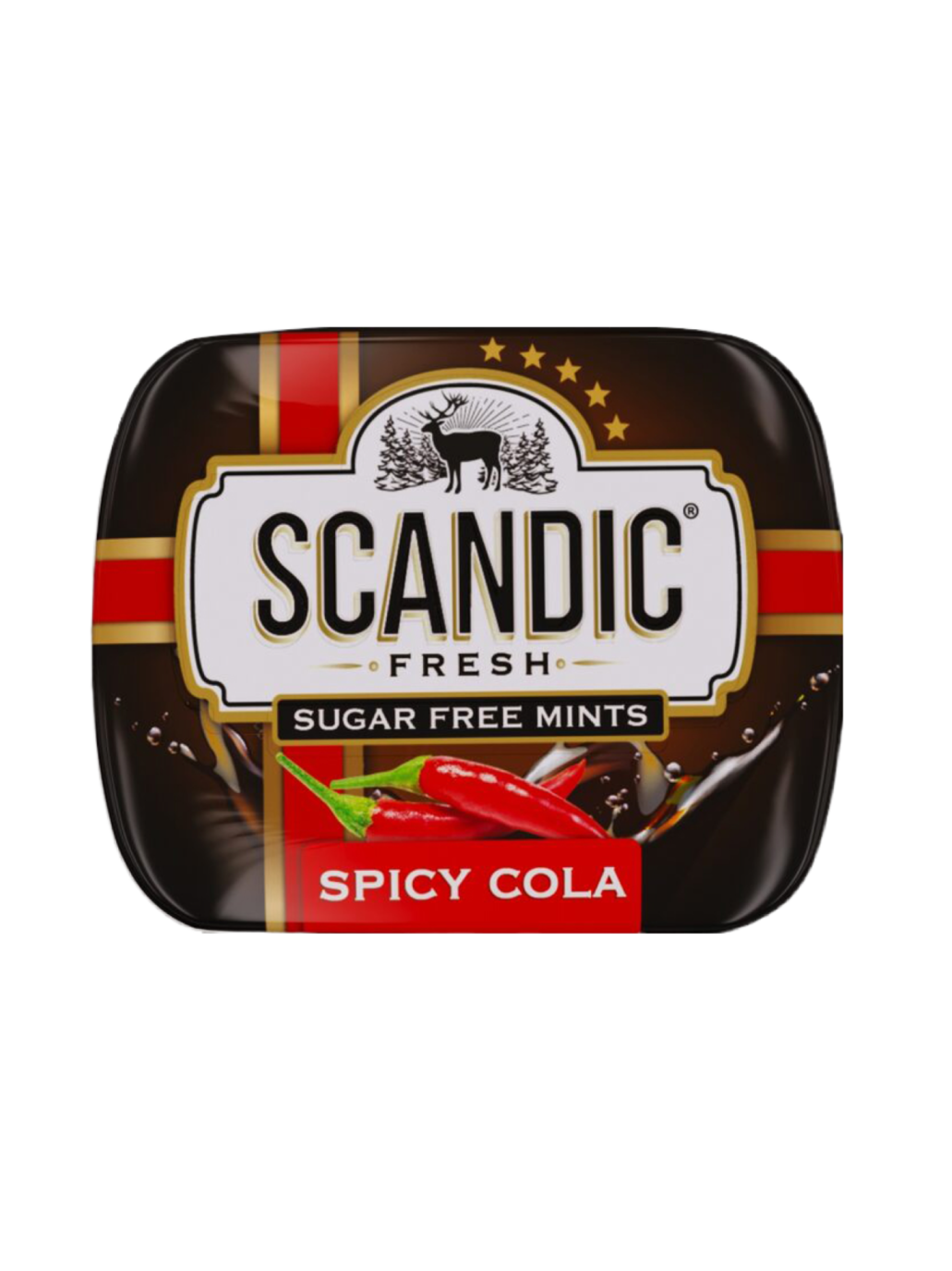 Овежающие драже Скандик® без сахара со вкусом "Спайси Кола"14г