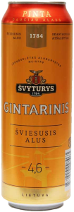 Пиво Швитурис Гинтаринис св. 4,6% ж/б 0,568л