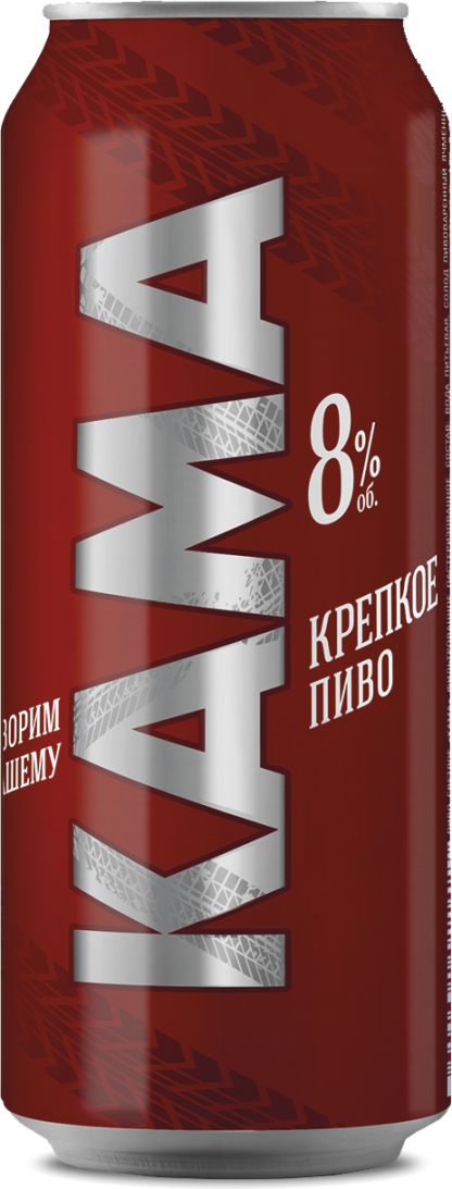 Пиво Кама Крепкое св. 8% ж/б 0,45л