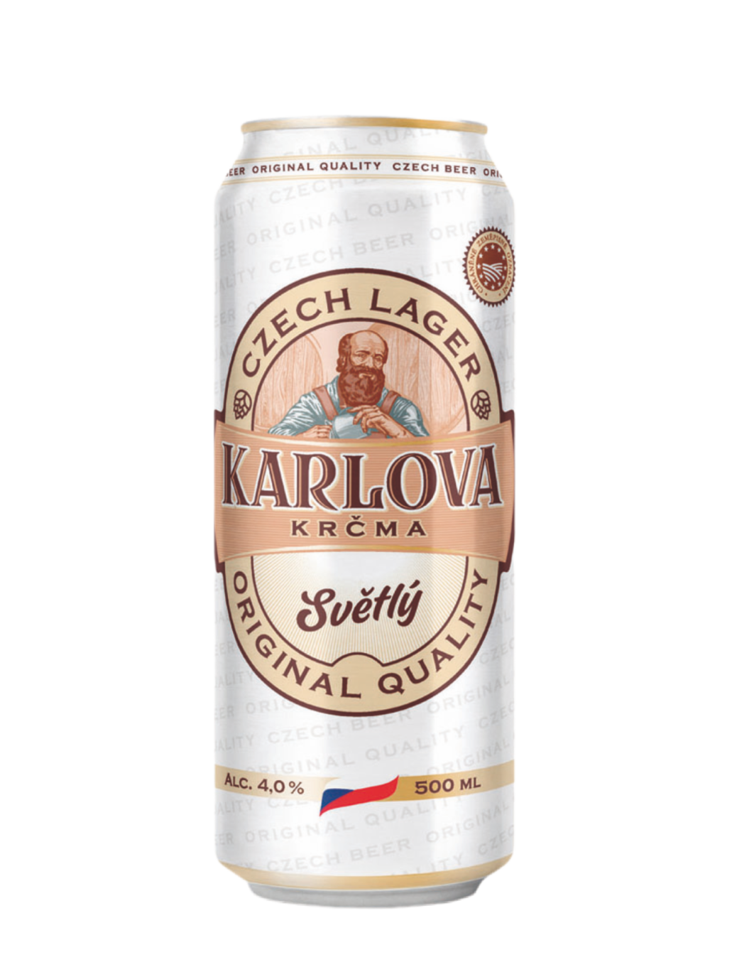 Пиво Карлова Крчма св. 4% ж/б 0,5л