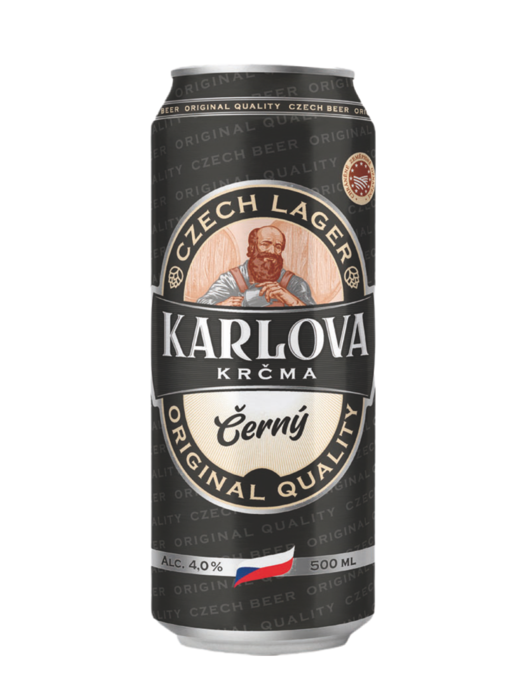 Пиво Карлова Крчма темное 4% ж/б 0,5л