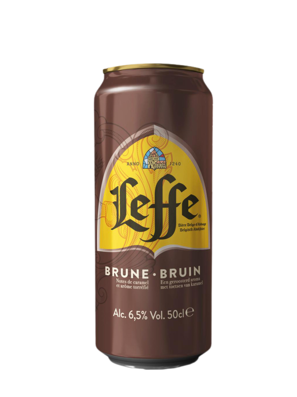 Пиво Леффе Брюн 6,5% тем. ж/б 0,5л
