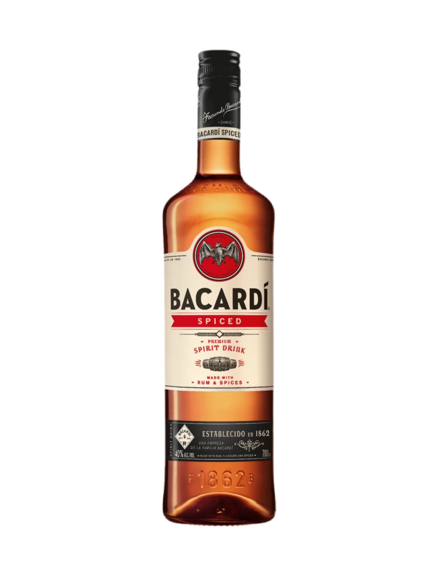 Напиток спиртной Бакарди Спайсд на основе рома 40% 0,7л (Италия)