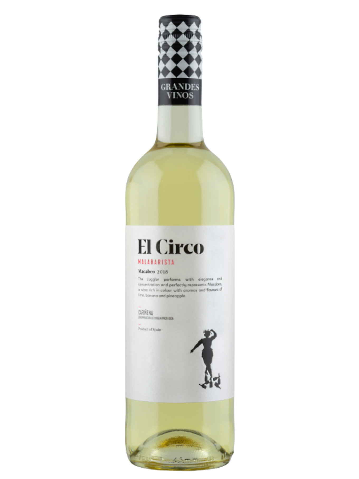 Вино Эль Цирко Макабео бел. сух. 12,5% 0,75л