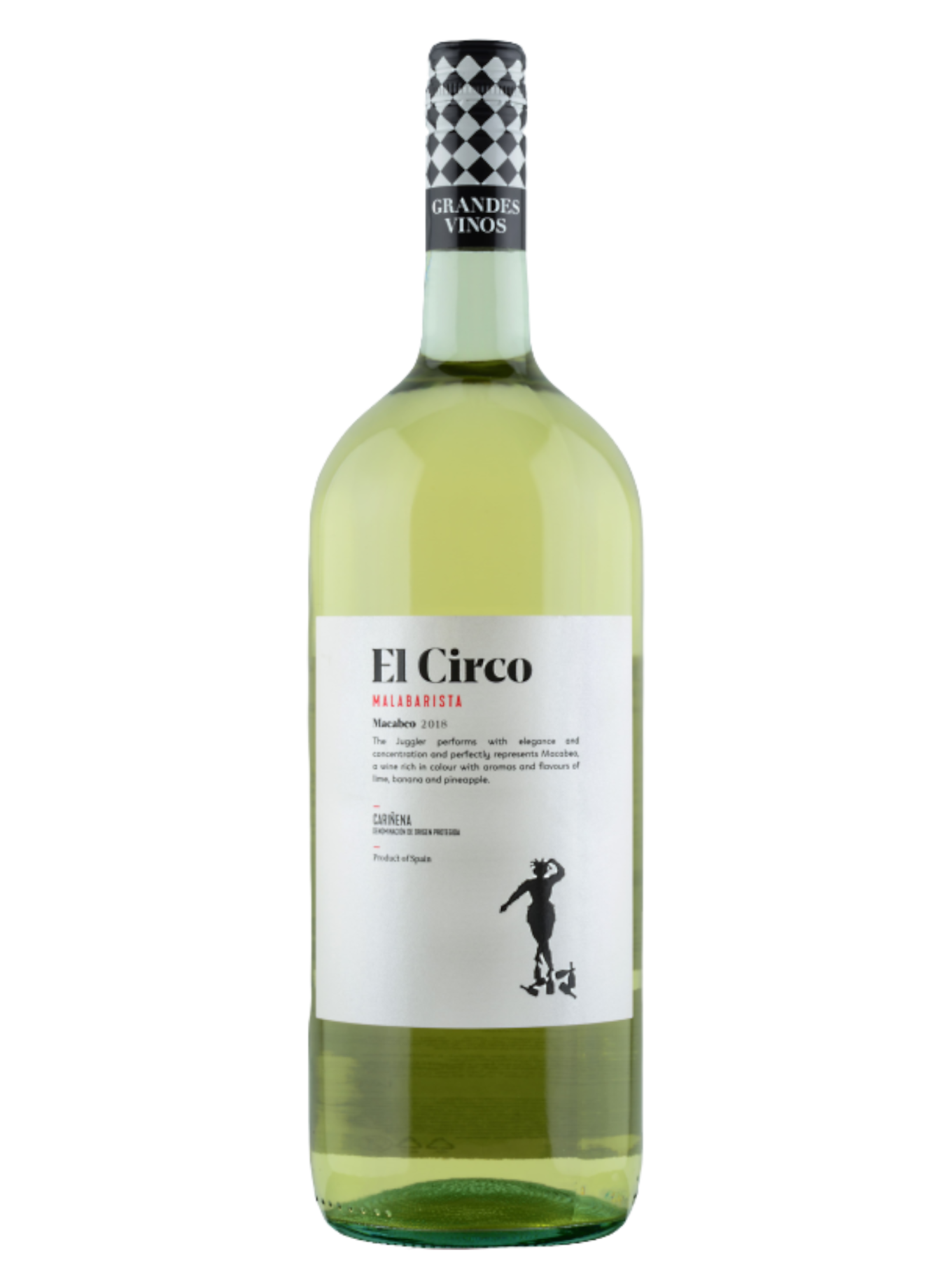 Вино Эль Цирко Макабео бел. сух. 13% 1,5л