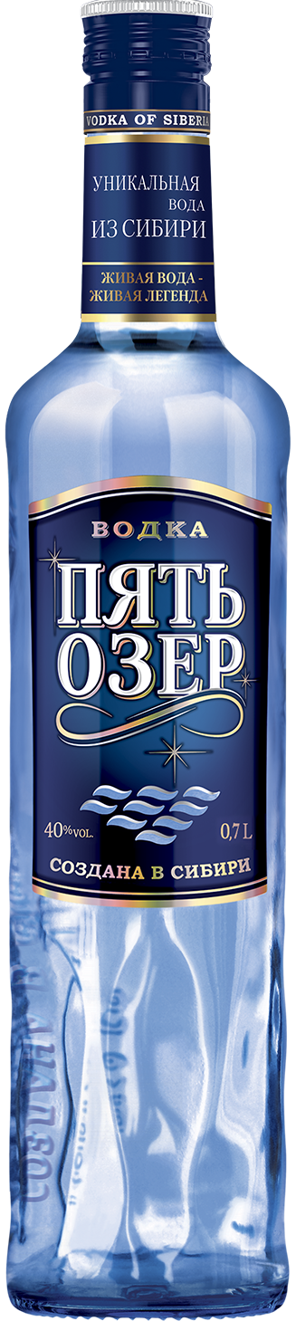 Водка Пять озер 40% 0,7л купить и получить в любом магазине Градусы
