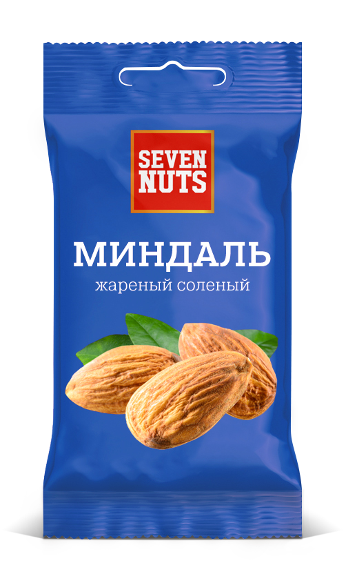 Миндаль жареный солёный Севен Натс 50г