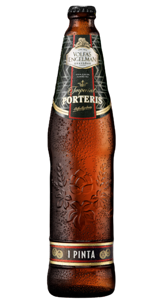 Пиво Вольфас Энгельман Портерис темное 6% ст. 0,568л