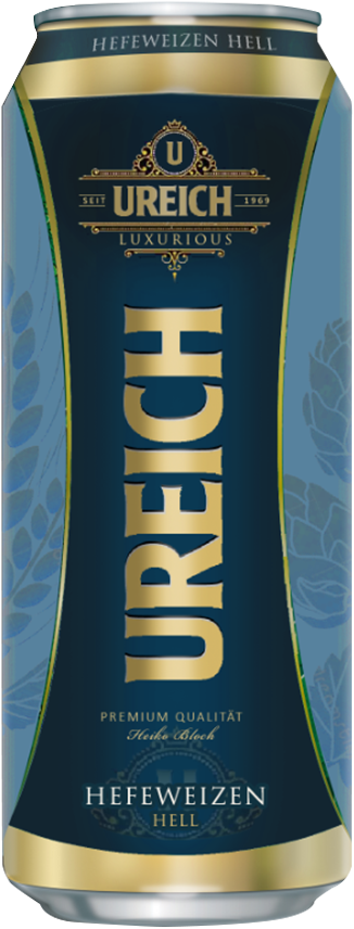 Пиво Урайх Хефевайцен Хелль нефильтр. 5,2% ж/б 0,5л