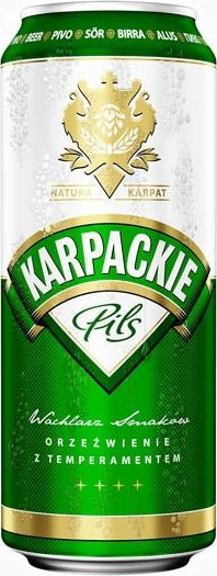Пиво Карпацкие Пилс св. 4% ж/б 0,5л