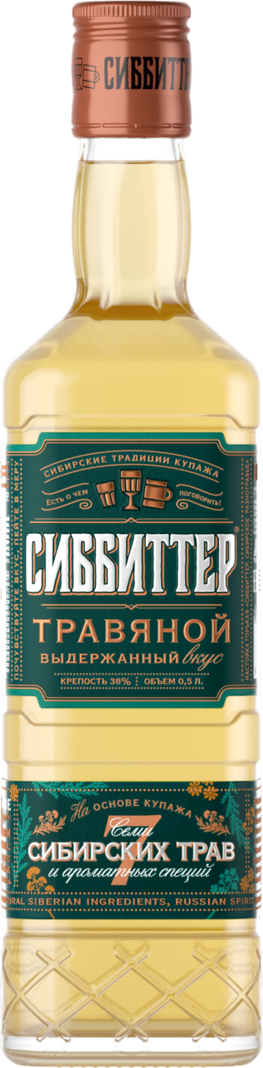 Настойка горькая Сиббиттер Сибирское разнотравье 38% 0,5л (Россия ...