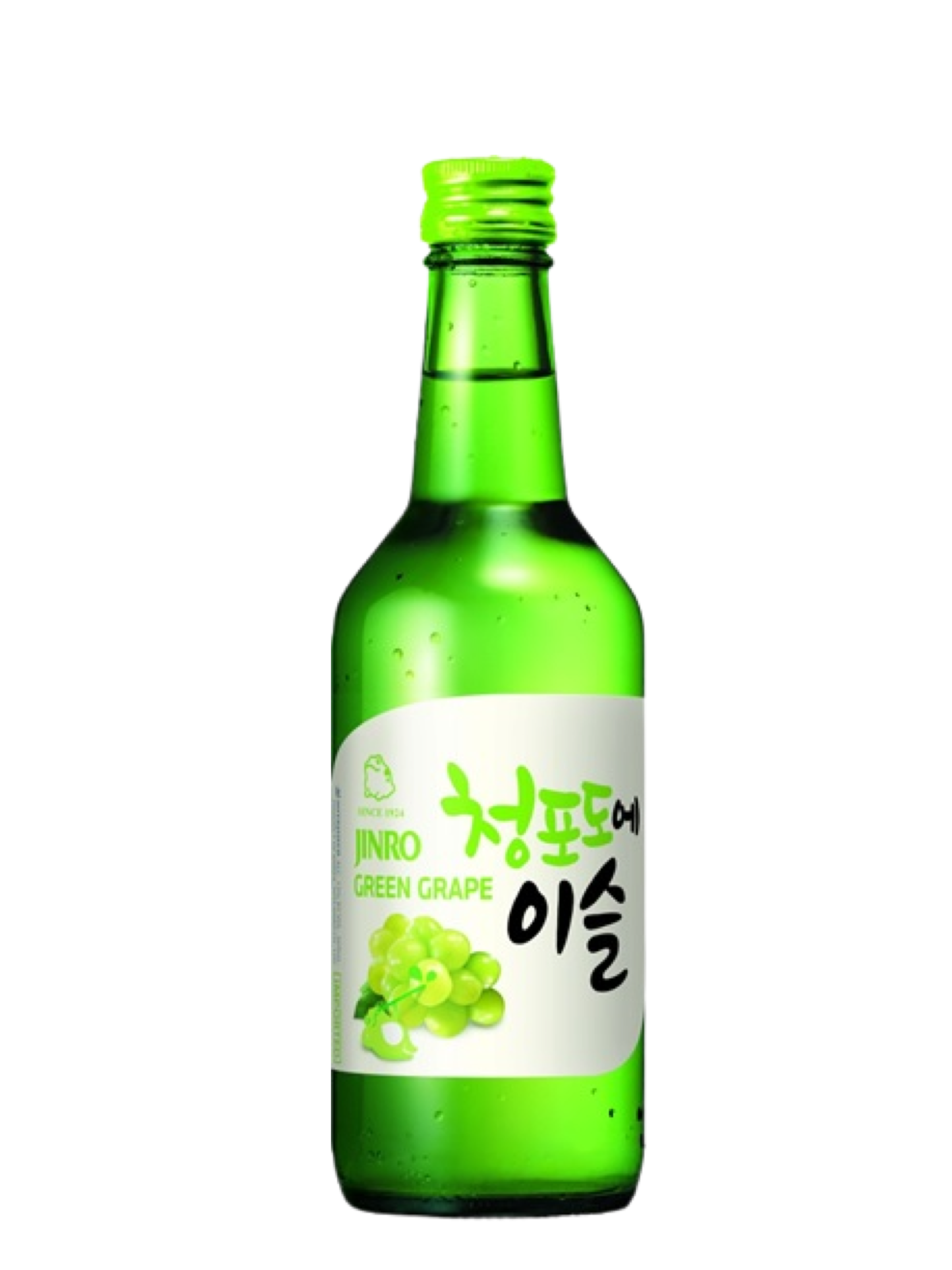 Спиртной напиток Соджу Джинро со вкусом и ароматом зеленого винограда 13% 0,36л