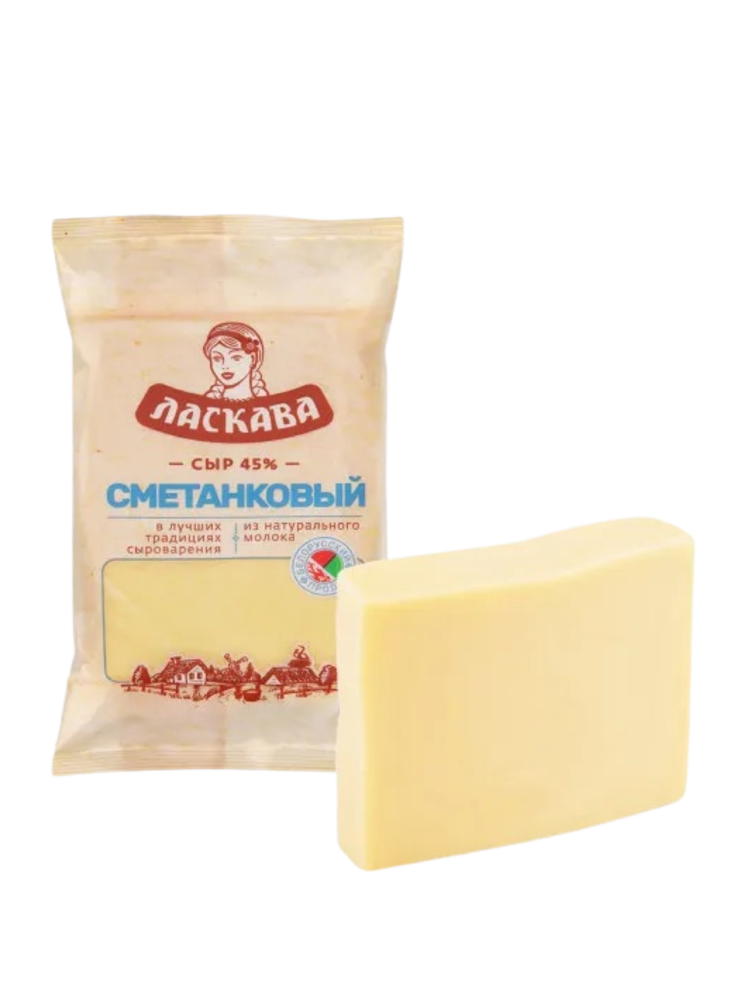 Сыр Сметанковый Ласкава 45% 180г
