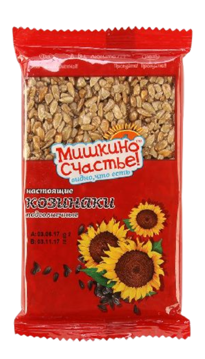 Козинак подсолнечный Семейный Мишкино счастье 150г купить и получить в ...