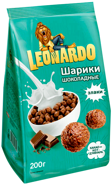 Готовый завтрак Леонардо Шоколадные шарики 200г