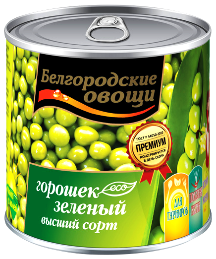 Горошек зеленый Белгородские овощи ГОСТ ж/б 400г