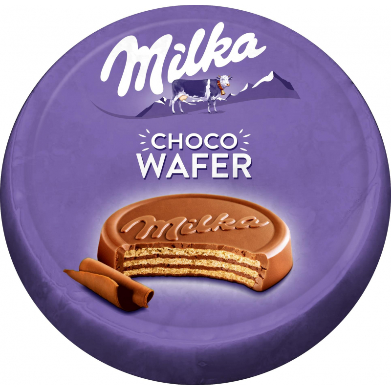 Вафли Милка с начинкой с какао, покрытые молочным шоколадом 30г