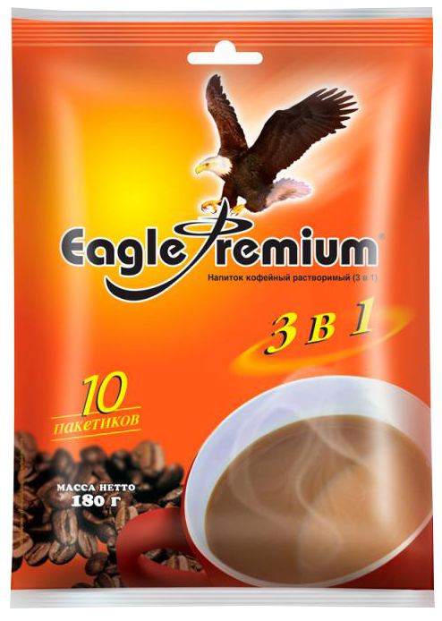 Кофейный напиток Eaglе Premium раств. 3в1 упак. 180Г