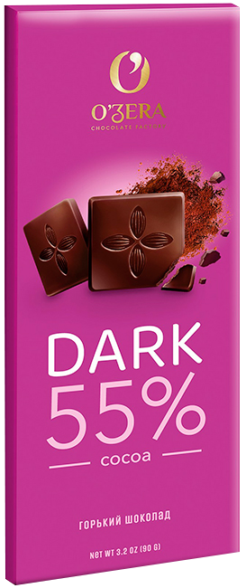Шоколад горький OZera Dark 55% 90г