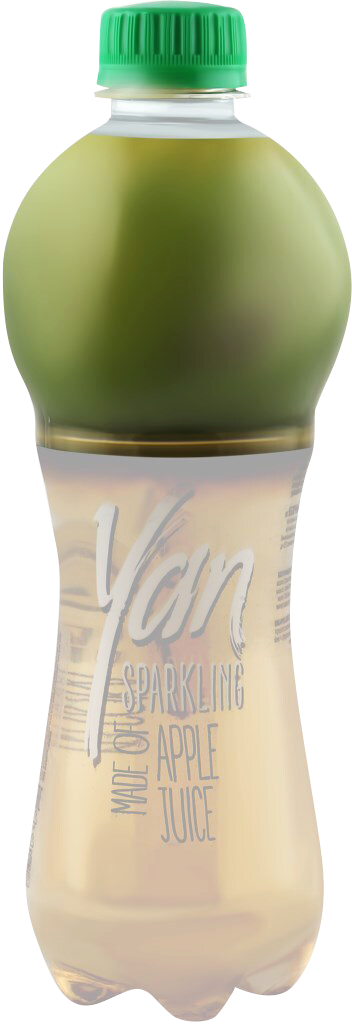 Сокосодержащий напиток YAN sparkling Яблочный 0,47л
