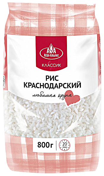 Рис краснодарский "Агро-Альянс" Классик 800г
