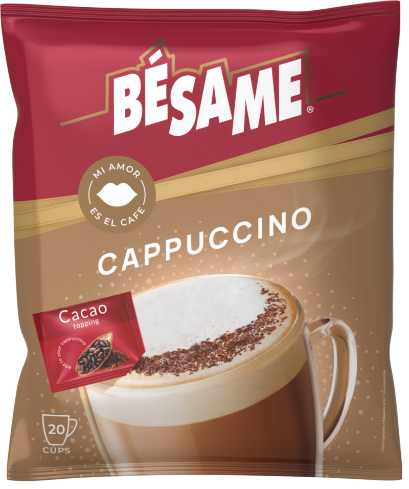 Кофейный напиток Капучино Besame с какао посыпкой 24г