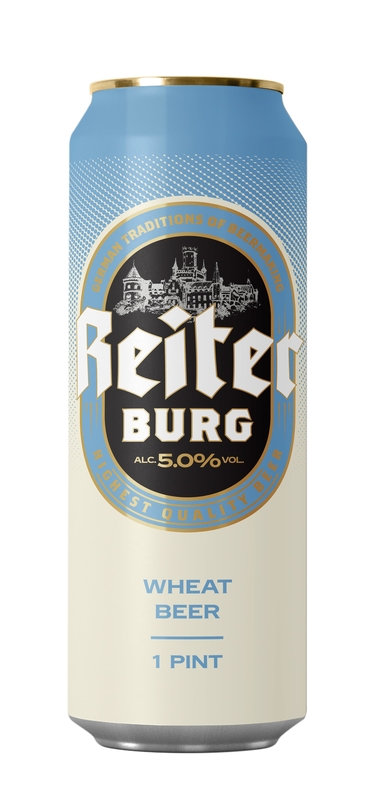 Пиво Рейтер Бург Вит Бир пшеничное св. 5% ж/б 0,568л