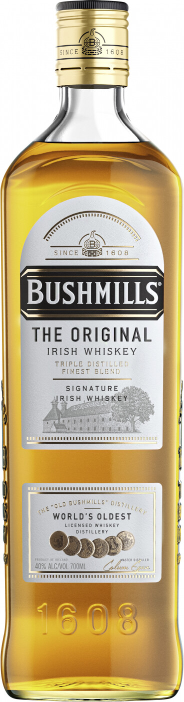 Виски Бушмилз Ориджинал купажир. 40% 0,7л п/у (Северная Ирландия)