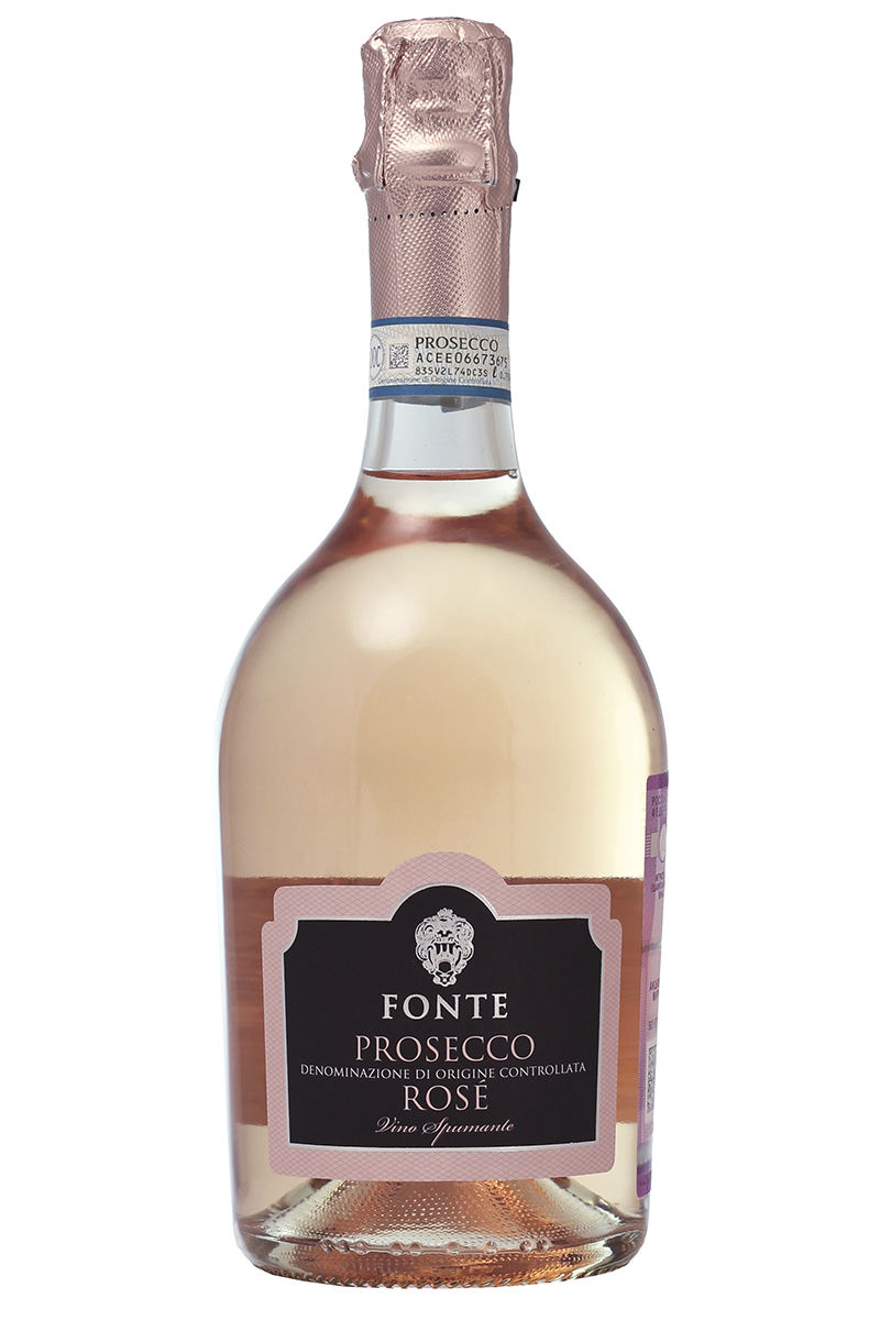 Вино игристое Просекко Фонте Розе роз.брют.11% 0,75л