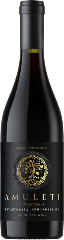 Вино сортовое красное полусладкое"Хванчкара" 0,75л 11% (Грузия)
