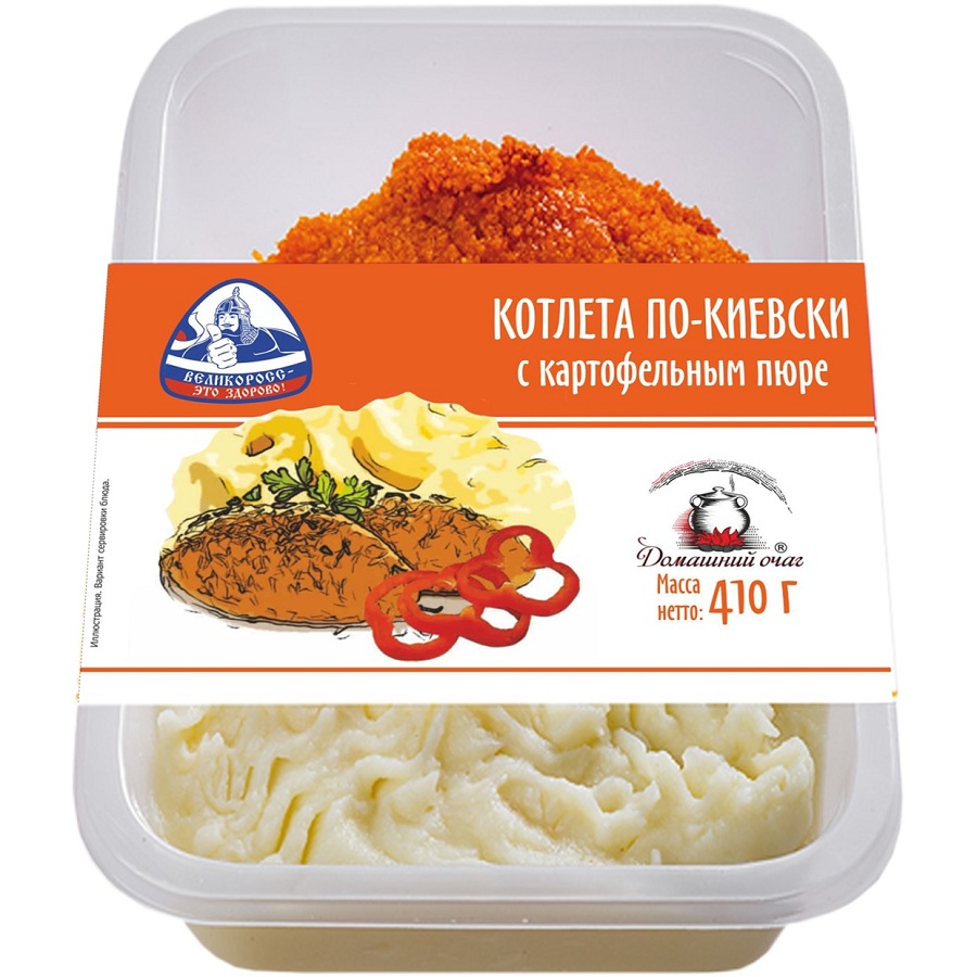 Котлета по-киевски с картофельным пюре 410г заказать и забрать в любом ...