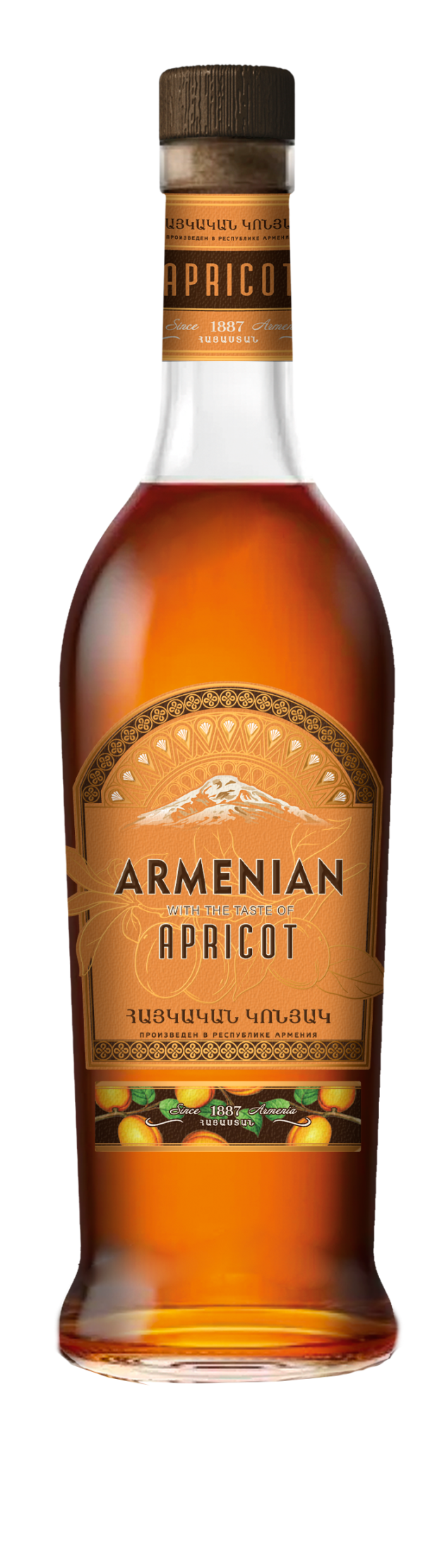 Бренди Абрикосовый Армянский Аркон нап.спирт.37,5% 0,5л (Армения)