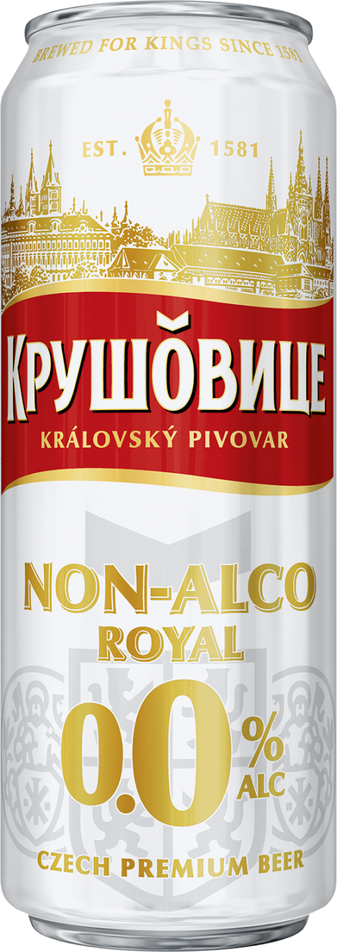 Пивной напиток б/а Крушовице Нон-Алко 0,0% ж/б 0,43л