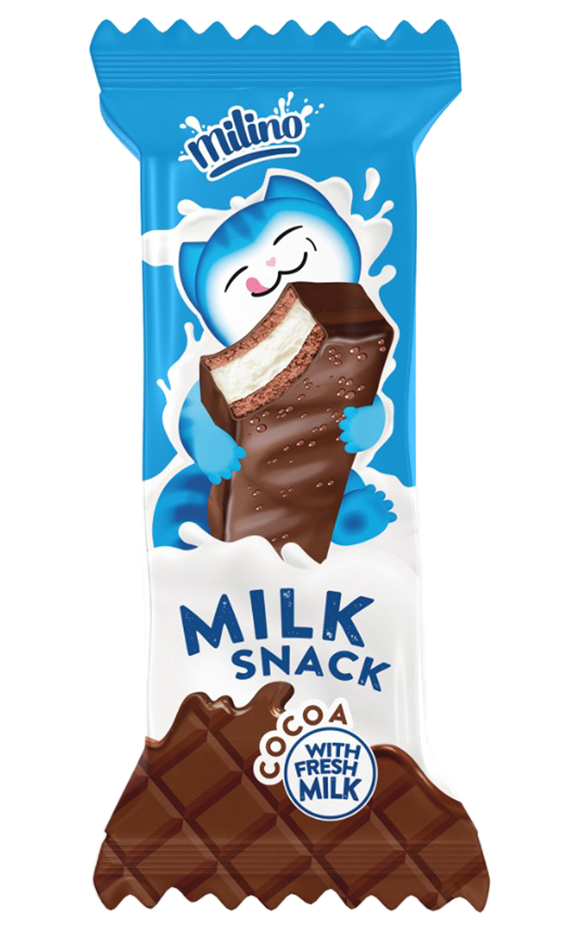 Пирожное Milino milk snack cocoa 30г