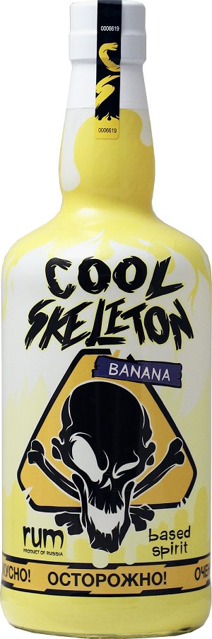 Напиток спиртной ромовый «COOL SKELETON BANANA (КУЛ СКЕЛЕТОН БАНАН)» 0,7л 37,5%