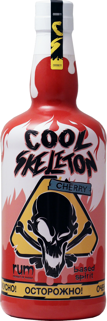 Напиток спиртной ромовый «COOL SKELETON CHERRY (КУЛ СКЕЛЕТОН ВИШНЯ)» 0,7л 37,5%