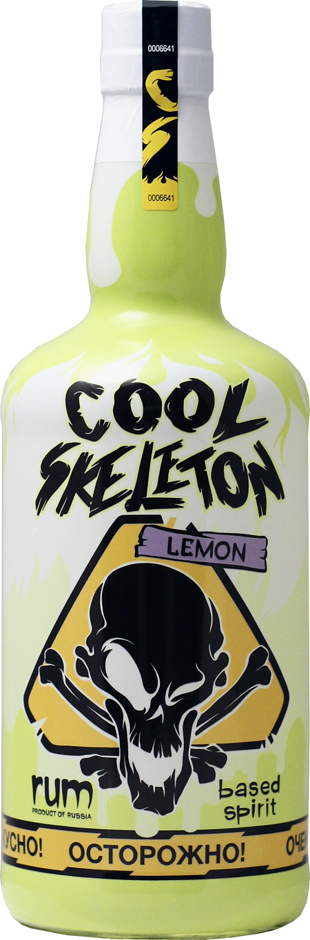 Напиток спиртной ромовый «COOL SKELETON LEMON (КУЛ СКЕЛЕТОН ЛИМОН)» 0,7л 37,5%